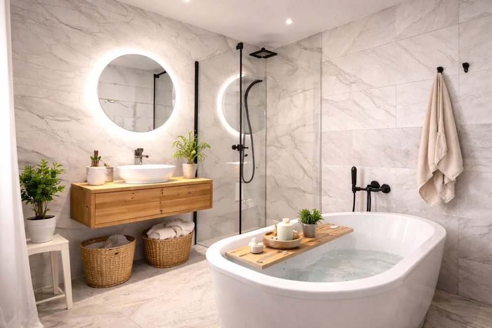 Badezimmer (KI-generiertes Beispielbild)